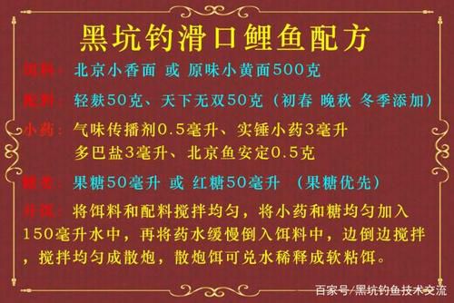 最新黑坑鲤鱼钓饵配方揭秘，小巷深处的钓鱼秘饵小店